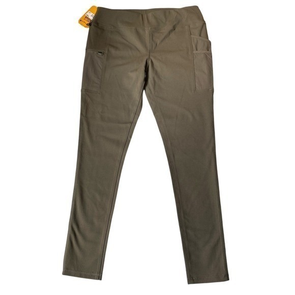 Carhartt Pants - Carhartt Force Utility Leggings Women Size MT Green Fitted Flex Zip Pocket NWT
